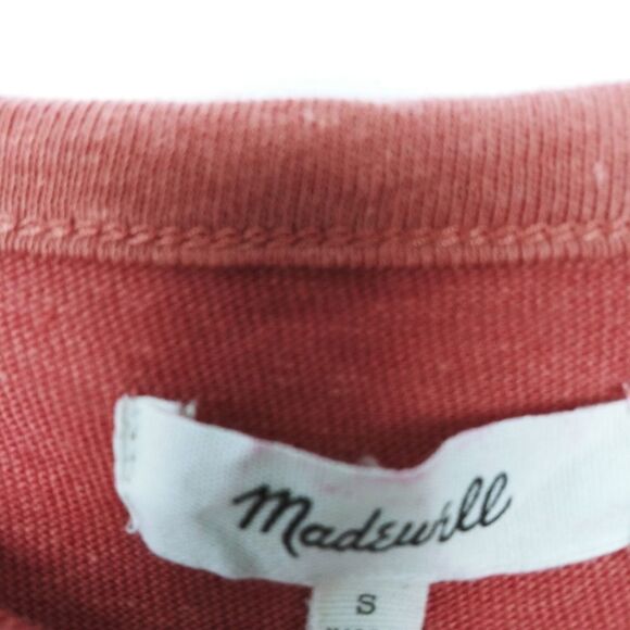 Madewell burnt orange tie side long sleeve tee - Picture 5 of 6